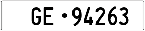Trailer License Plate